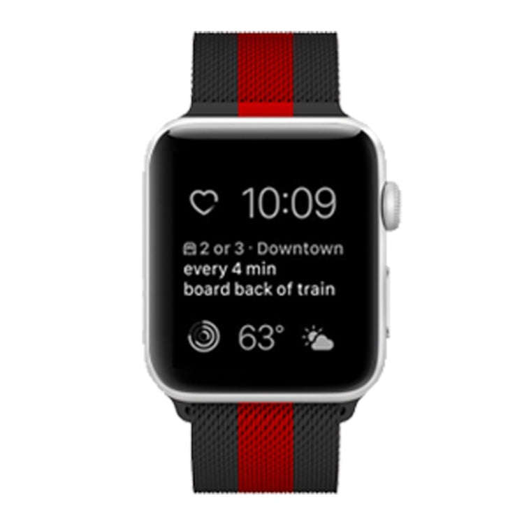 For Apple Watch Series 9&8&7 41mm / SE 3&SE 2&6&SE&5&4 40mm / 3&2&1 38mm Milanese Loop Magnetic S...