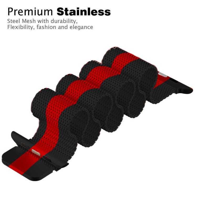 For Apple Watch Series 9&8&7 41mm / SE 3&SE 2&6&SE&5&4 40mm / 3&2&1 38mm Milanese Loop Magnetic S...