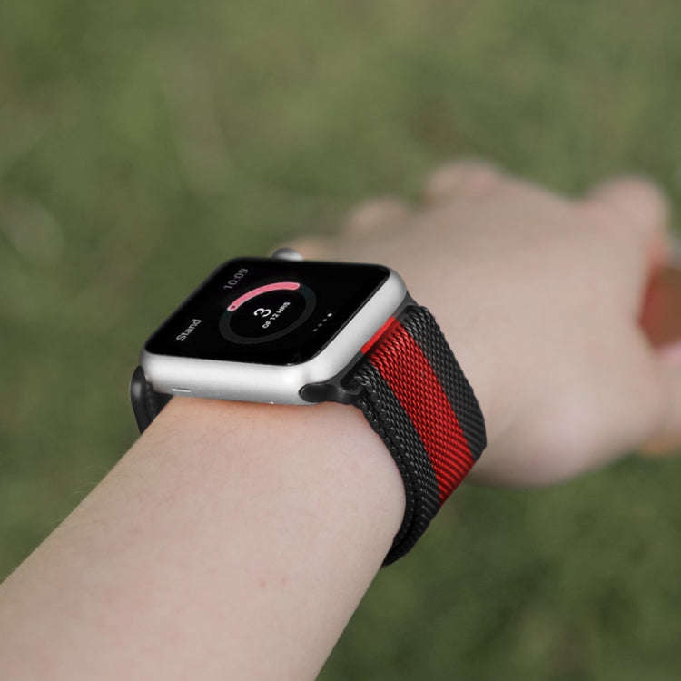 For Apple Watch Series 9&8&7 41mm / SE 3&SE 2&6&SE&5&4 40mm / 3&2&1 38mm Milanese Loop Magnetic S...