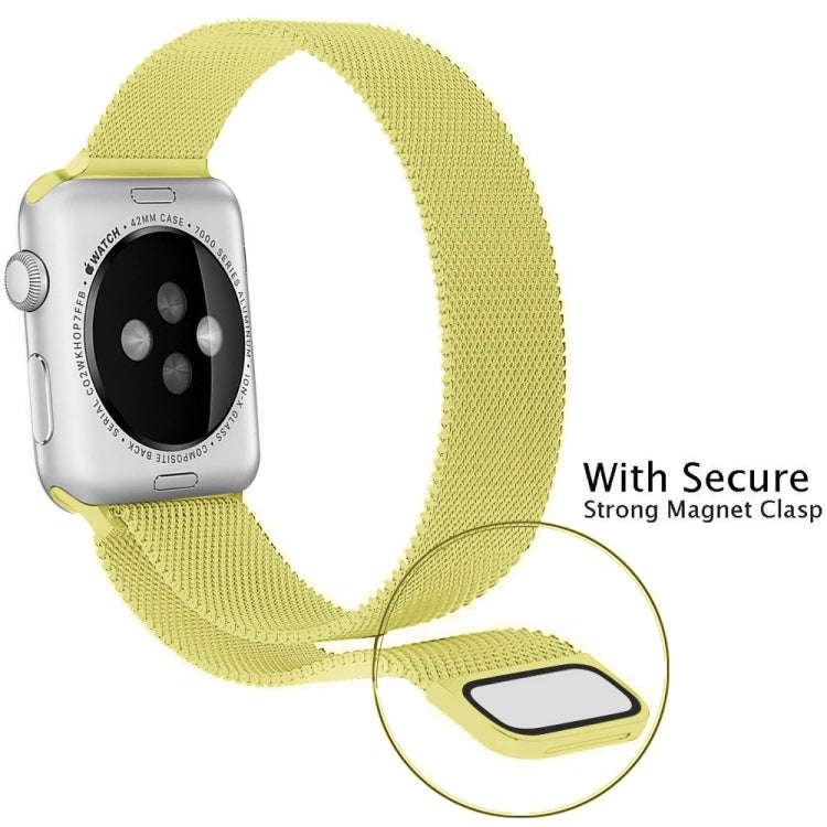 For Apple Watch Series 9&8&7 41mm / 6 & SE & 5 & 4 40mm / 3 & 2 & 1 38mm Milanese Loop Magnetic S...
