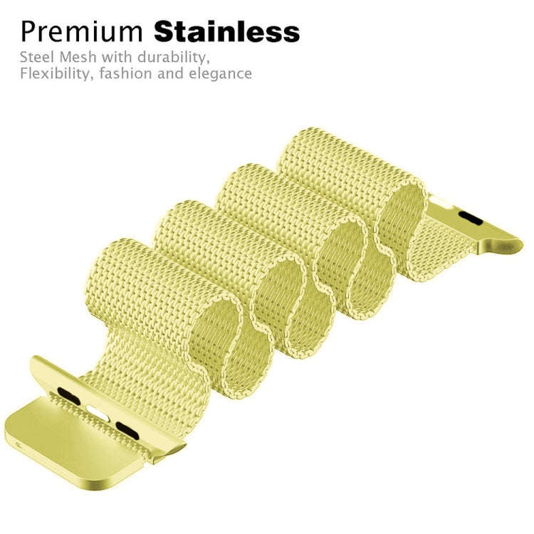 For Apple Watch Series 9&8&7 41mm / 6 & SE & 5 & 4 40mm / 3 & 2 & 1 38mm Milanese Loop Magnetic S...