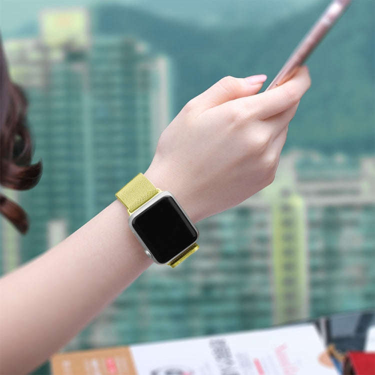 For Apple Watch Series 9&8&7 41mm / 6 & SE & 5 & 4 40mm / 3 & 2 & 1 38mm Milanese Loop Magnetic S...