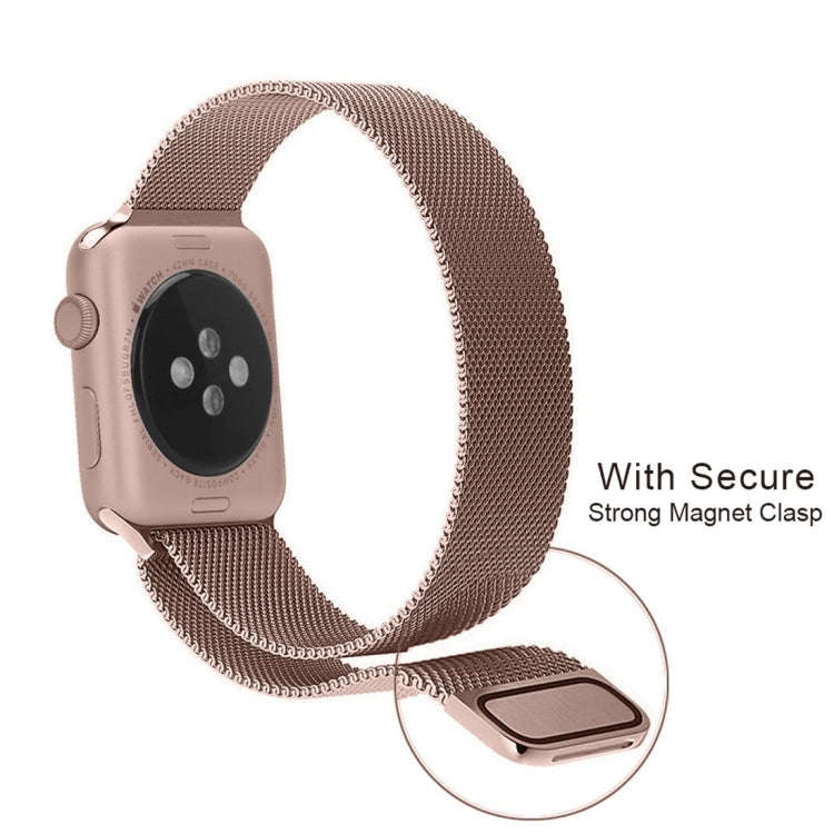 For Apple Watch Series 9&8&7 41mm / 6 & SE & 5 & 4 40mm / 3 & 2 & 1 38mm Milanese Loop Magnetic S...