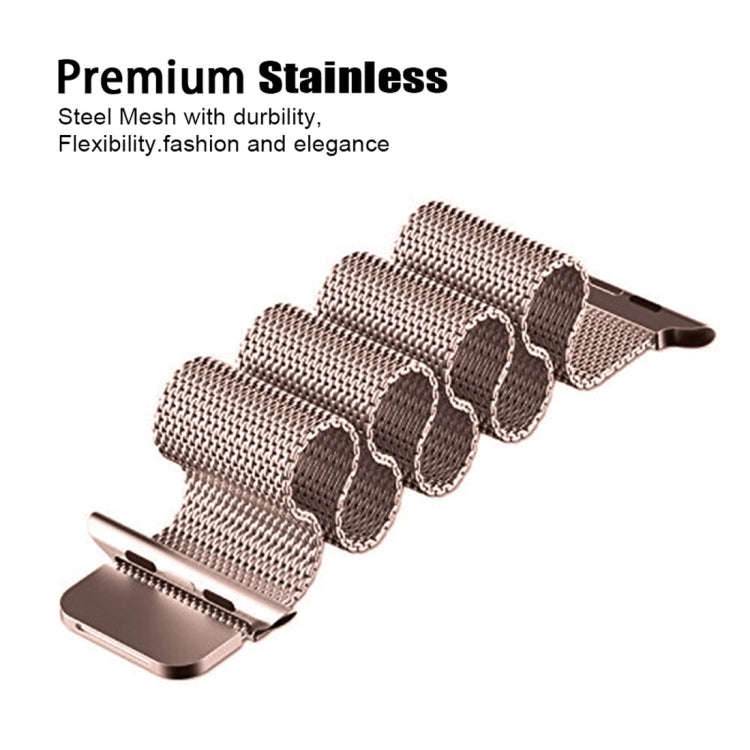For Apple Watch Series 9&8&7 41mm / 6 & SE & 5 & 4 40mm / 3 & 2 & 1 38mm Milanese Loop Magnetic S...
