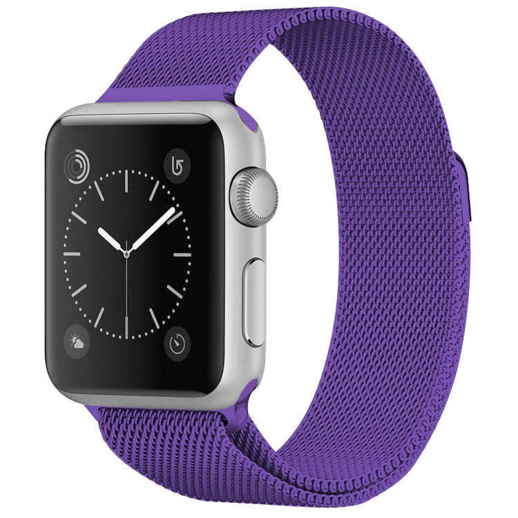 For Apple Watch Series 9&8&7 41mm / 6 & SE & 5 & 4 40mm / 3 & 2 & 1 38mm Milanese Loop Magnetic S...