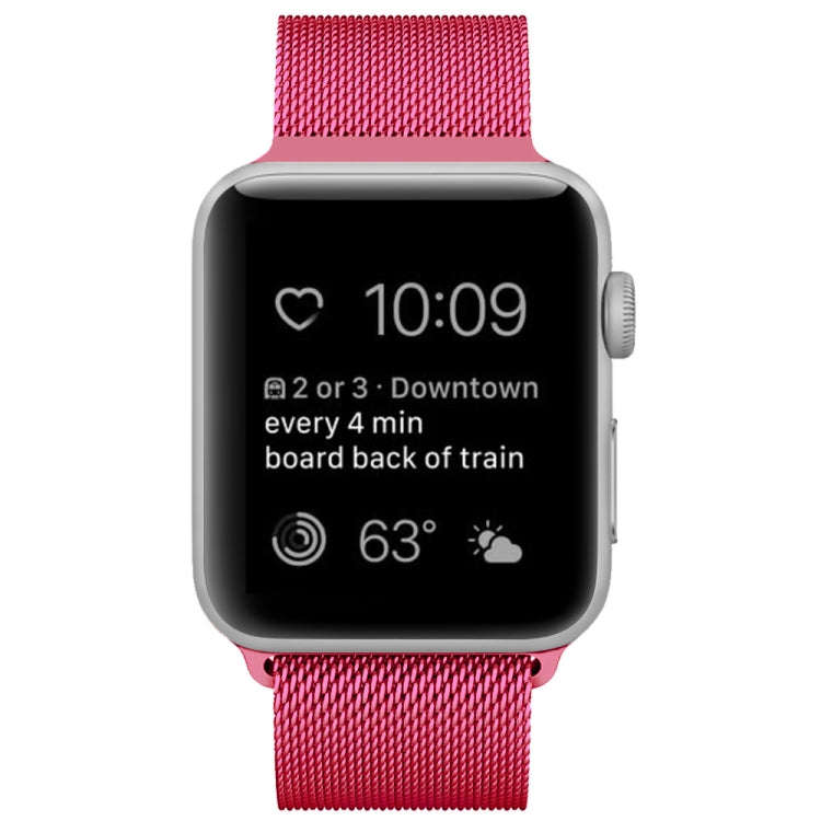 For Apple Watch Series 9&8&7 41mm / 6 & SE & 5 & 4 40mm / 3 & 2 & 1 38mm Milanese Loop Magnetic S...