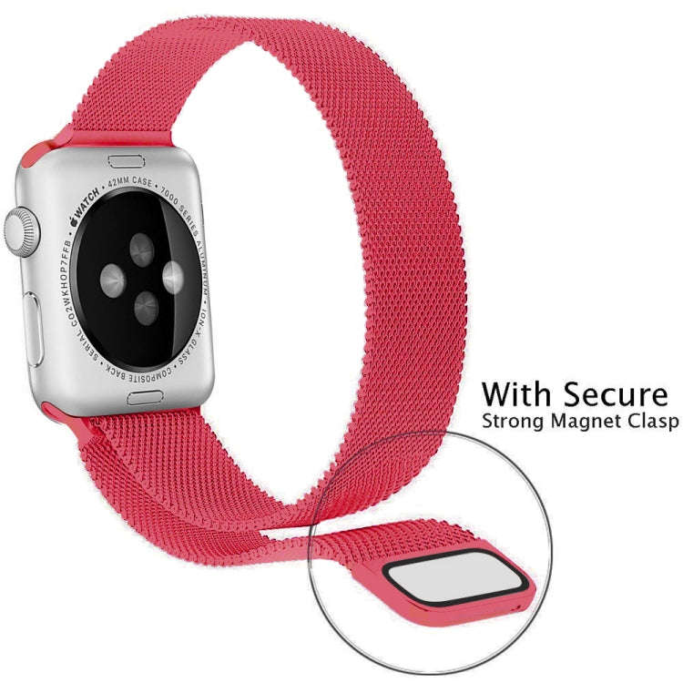 For Apple Watch Series 9&8&7 41mm / 6 & SE & 5 & 4 40mm / 3 & 2 & 1 38mm Milanese Loop Magnetic S...