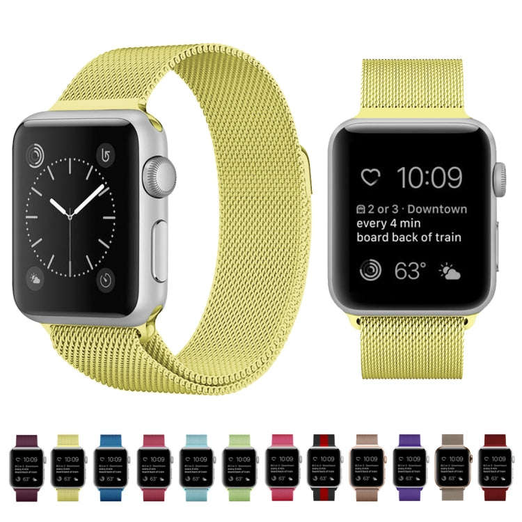 For Apple Watch Series 9&8&7 41mm / SE 3&SE 2&6&SE&5&4 40mm / 3&2&1 38mm Milanese Loop Magnetic S...