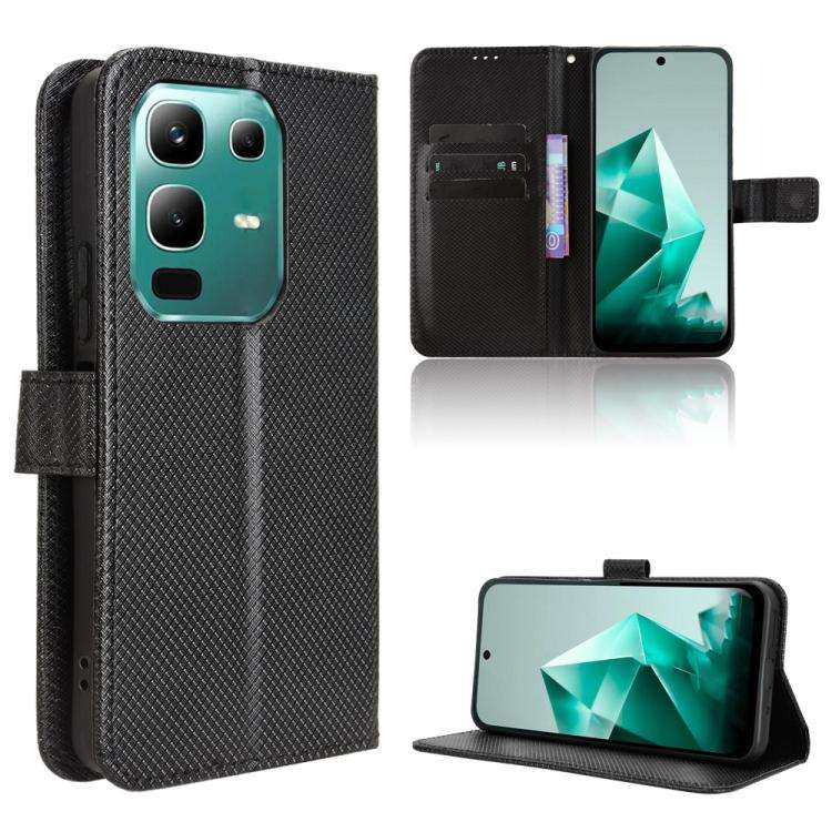 For Infinix Note 50x 5G Diamond Texture Leather Phone Case(Black)