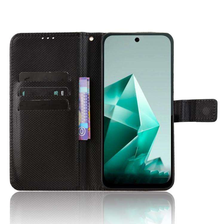 For Infinix Note 50x 5G Diamond Texture Leather Phone Case(Black)
