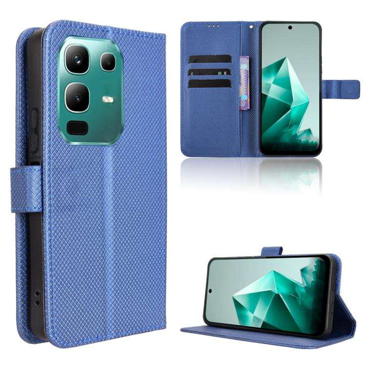 For Infinix Note 50x 5G Diamond Texture Leather Phone Case(Blue)