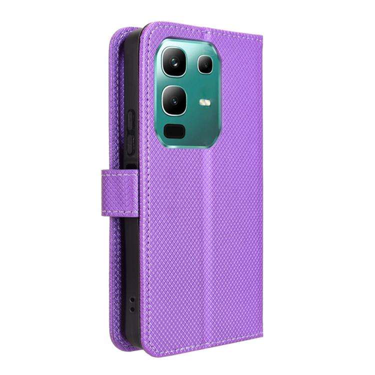 For Infinix Note 50x 5G Diamond Texture Leather Phone Case(Purple)