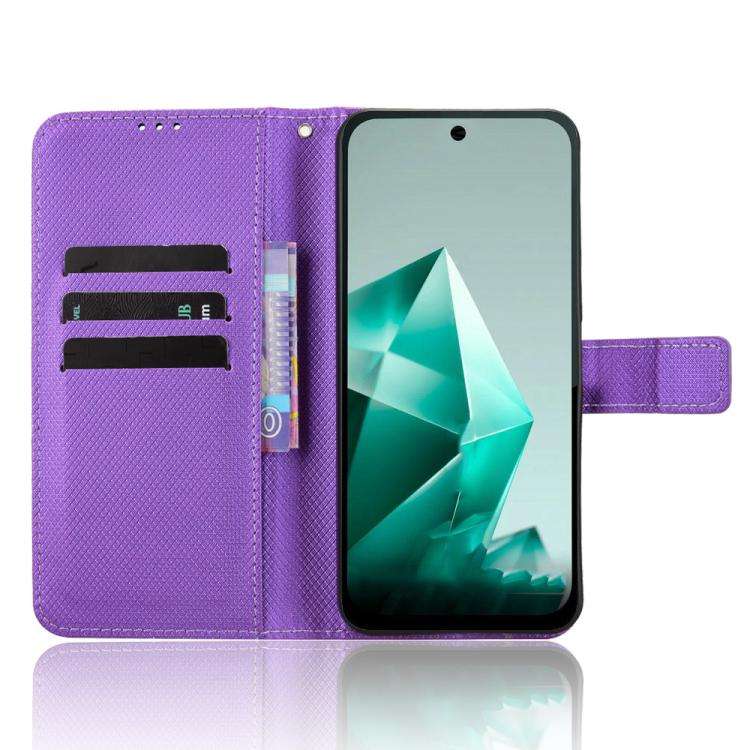 For Infinix Note 50x 5G Diamond Texture Leather Phone Case(Purple)
