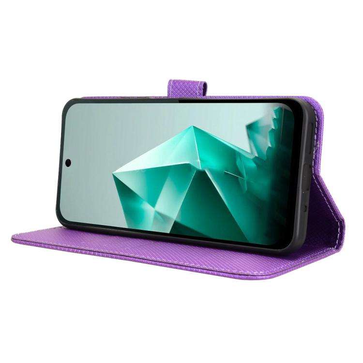 For Infinix Note 50x 5G Diamond Texture Leather Phone Case(Purple)
