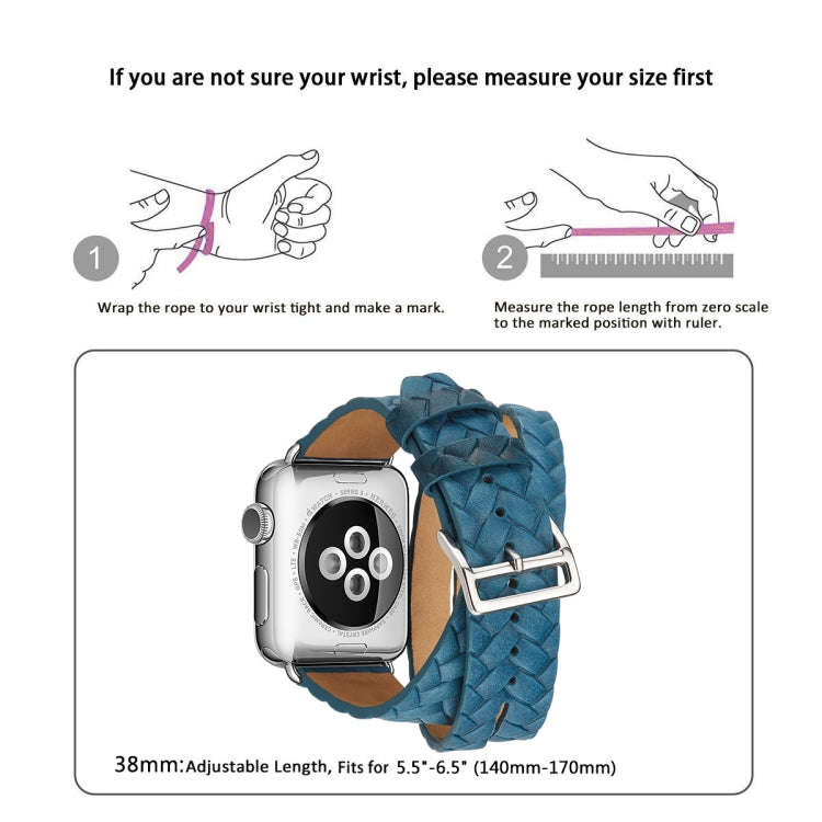 For Apple Watch Series 7 45mm / 6 & SE & 5 & 4 44mm / 3 & 2 & 1 42mm Top-grain Leather Embossed C...