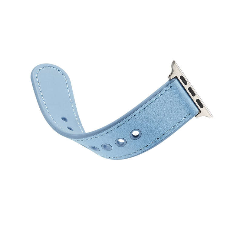 For Apple Watch Series 7 41mm / 6 & SE & 5 & 4 40mm / 3 & 2 & 1 38mm Single Buckle TPU+ Genuine L...