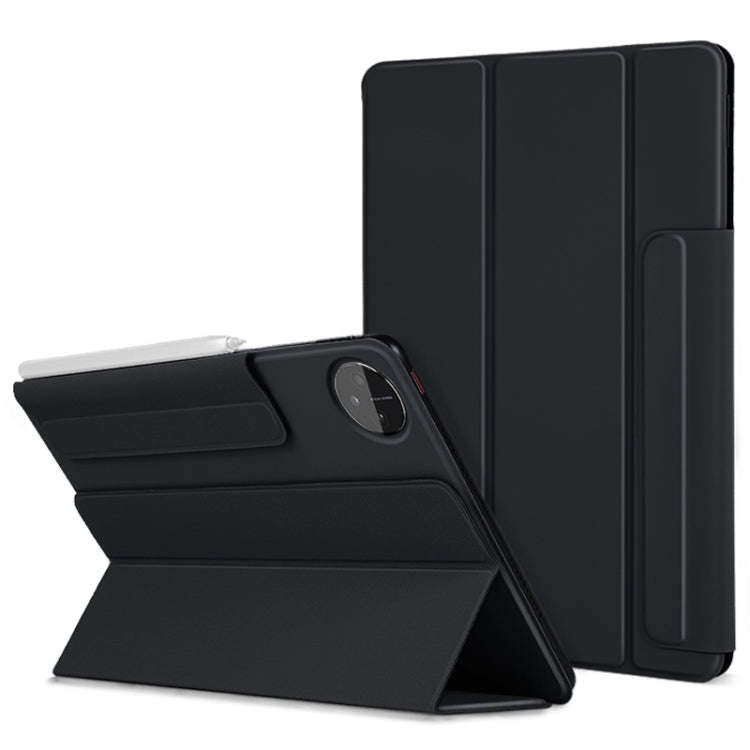 For Huawei Matepad Pro 11 3-fold Double-sided Clip Buckle Magnetic Smart Tablet Case(Black)