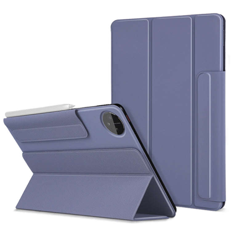 For Huawei Matepad Pro 11 3-fold Double-sided Clip Buckle Magnetic Smart Tablet Case(Lavender)