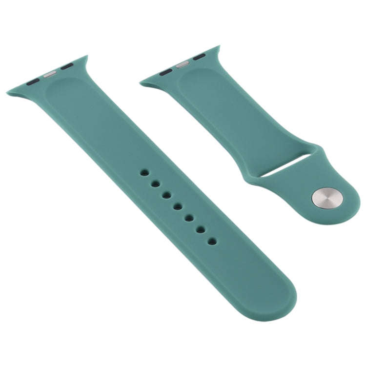 For Apple Watch Series 9&8&7 41mm / SE 3&SE 2&6&SE&5&4 40mm / 3&2&1 38mm Silicone Watch Band, Lon...