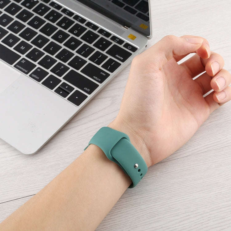 For Apple Watch Series 9&8&7 41mm / SE 3&SE 2&6&SE&5&4 40mm / 3&2&1 38mm Silicone Watch Band, Lon...
