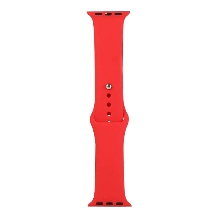 For Apple Watch Series 9&8&7 41mm / SE 3&SE 2&6&SE&5&4 40mm / 3&2&1 38mm Silicone Watch Band, Lon...