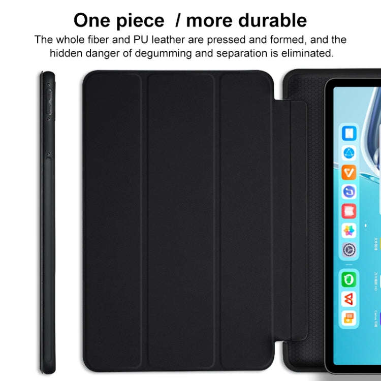 For Huawei Matepad SE 2023 3-fold Soft Smart Leather Tablet Case(Ice Blue)