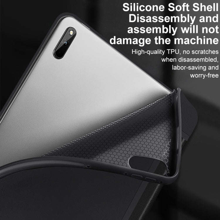 For Huawei Matepad 10.4 3-fold Soft Smart Leather Tablet Case(Black)