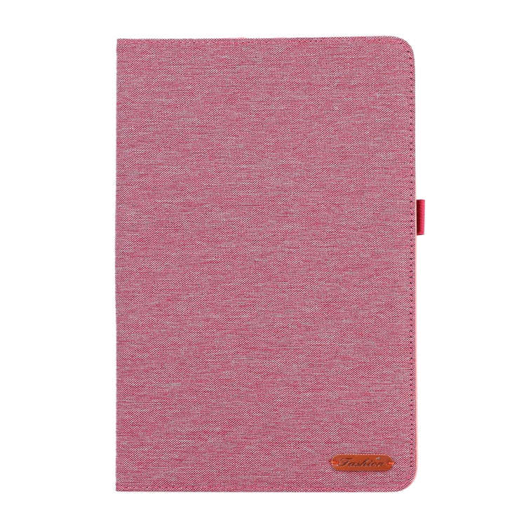 For Huawei MatePad 11 2023 Fabric Leather Tablet Case(Rose Red)