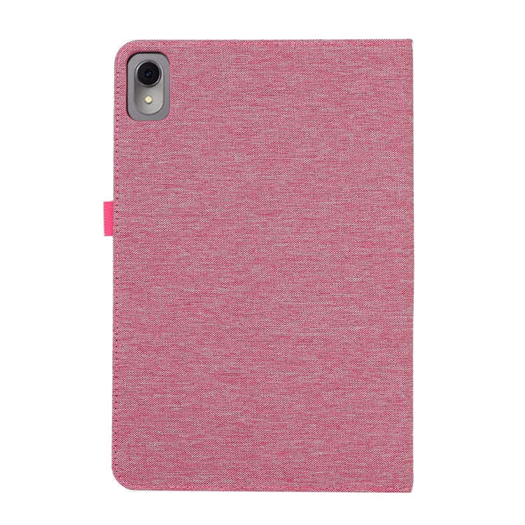 For Huawei MatePad 11 2023 Fabric Leather Tablet Case(Rose Red)
