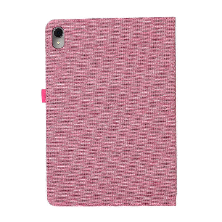 For Huawei MatePad Air 11.5 inch Fabric Leather Tablet Case(Rose Red)