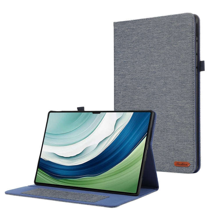 For Huawei MatePad Pro 13.2 Fabric Leather Tablet Case(Blue)
