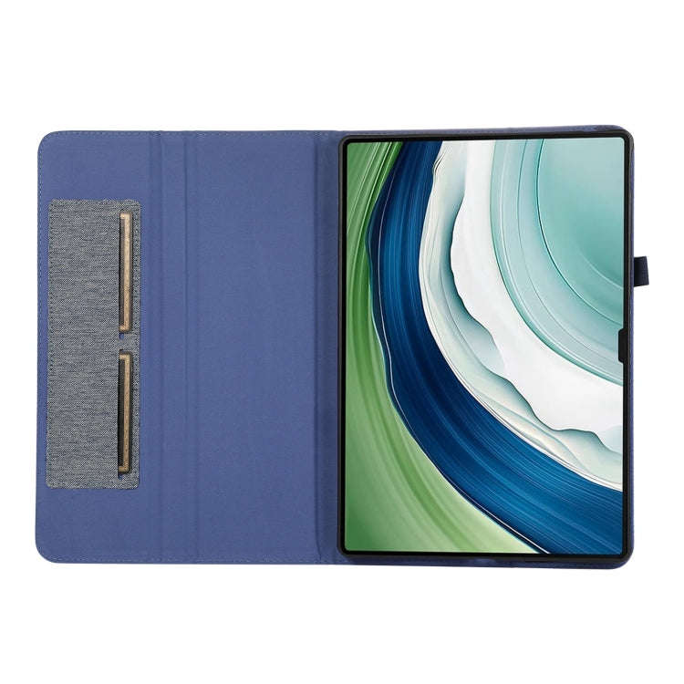 For Huawei MatePad Pro 13.2 Fabric Leather Tablet Case(Blue)