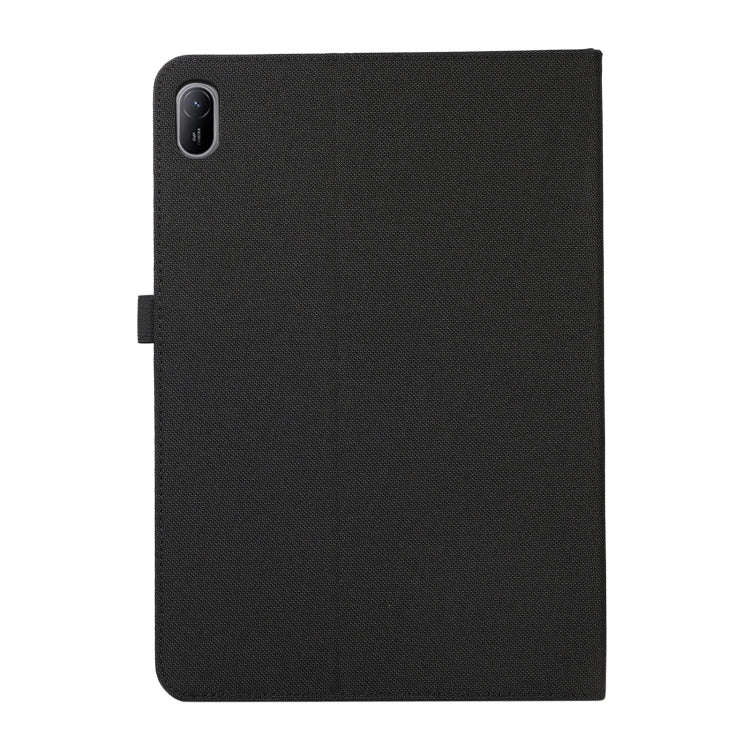 For Huawei MatePad SE 11 2024 Fabric Leather Tablet Case(Black)