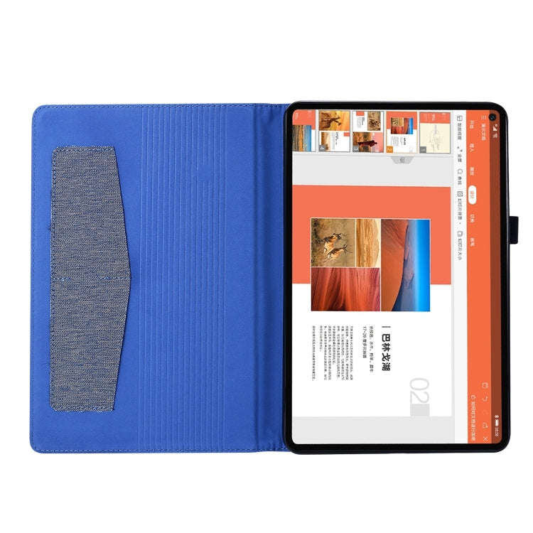 For Huawei MatePad SE 11 2024 Fabric Leather Tablet Case(Blue)