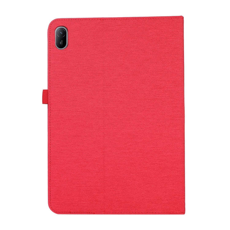 For Huawei MatePad SE 11 2024 Fabric Leather Tablet Case(Red)