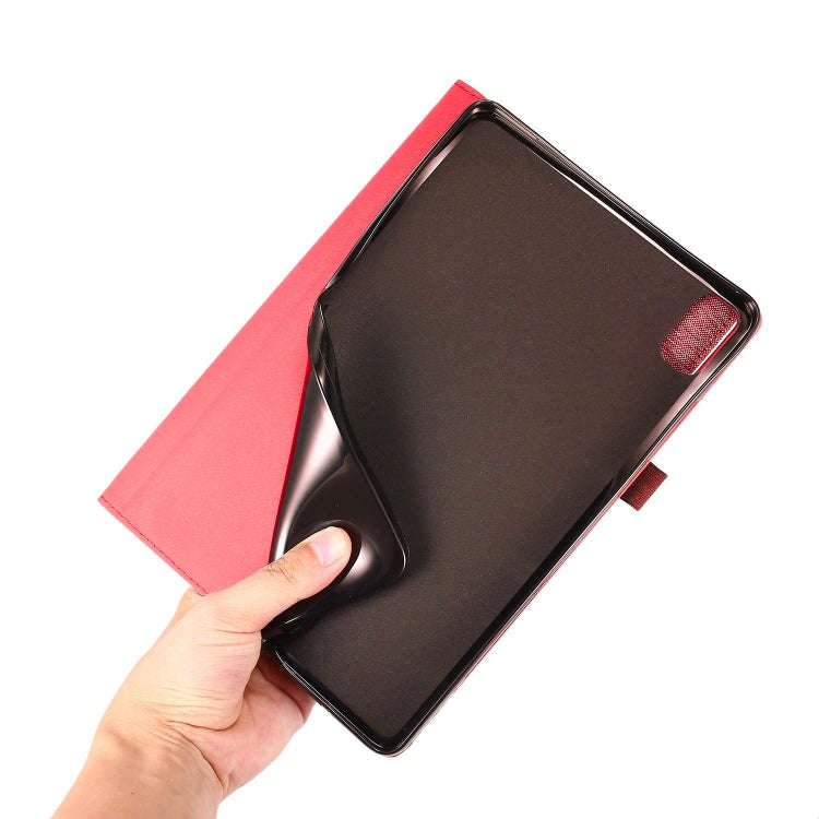 For Huawei MatePad SE 11 2024 Fabric Leather Tablet Case(Red)