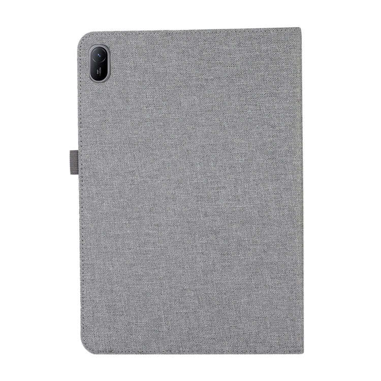 For Huawei MatePad SE 11 2024 Fabric Leather Tablet Case(Grey)