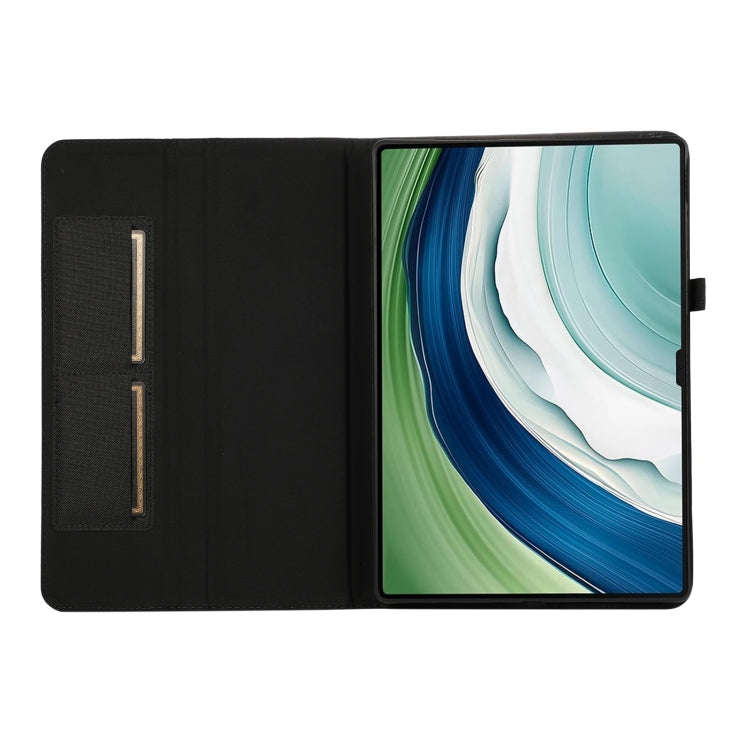 For Huawei MatePad Pro 12.2 2024 Fabric Leather Tablet Case(Black)