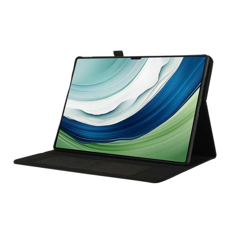 For Huawei MatePad Pro 12.2 2024 Fabric Leather Tablet Case(Black)