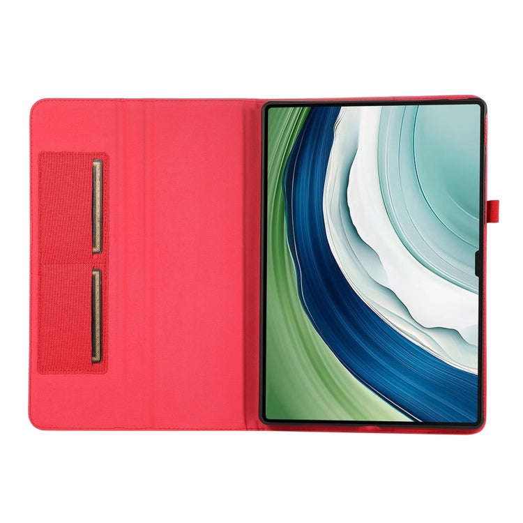 For Huawei MatePad Pro 12.2 2024 Fabric Leather Tablet Case(Red)