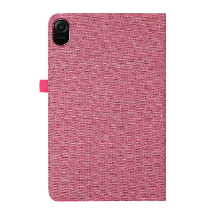 For Huawei MatePad Air 2024 Fabric Leather Tablet Case(Rose Red)