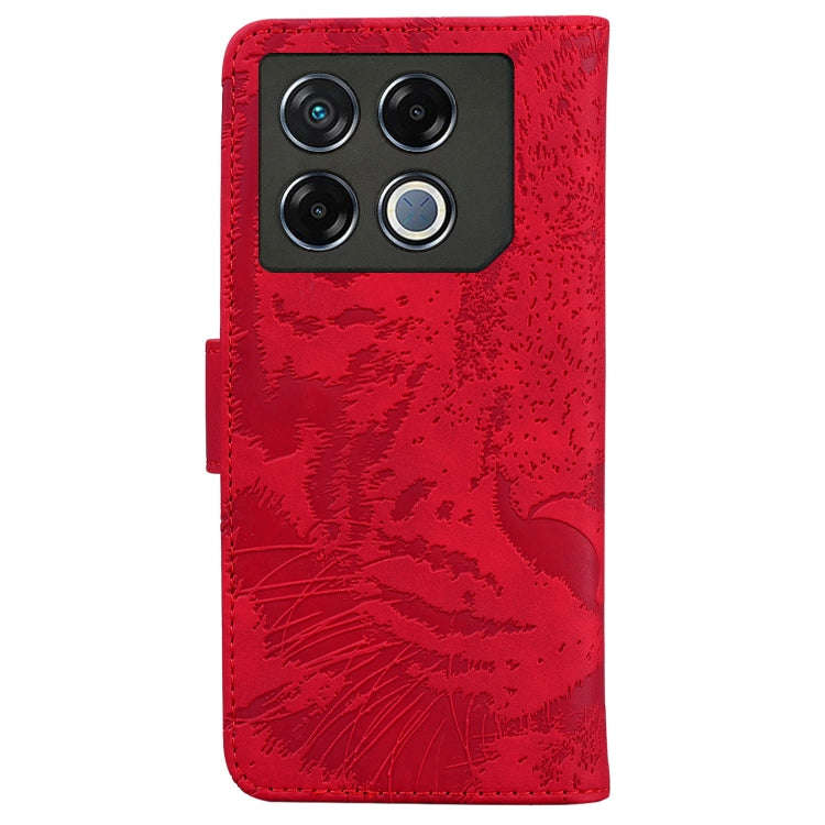 For Infinix GT 20 Pro Tiger Embossing Pattern Flip Leather Phone Case(Red)