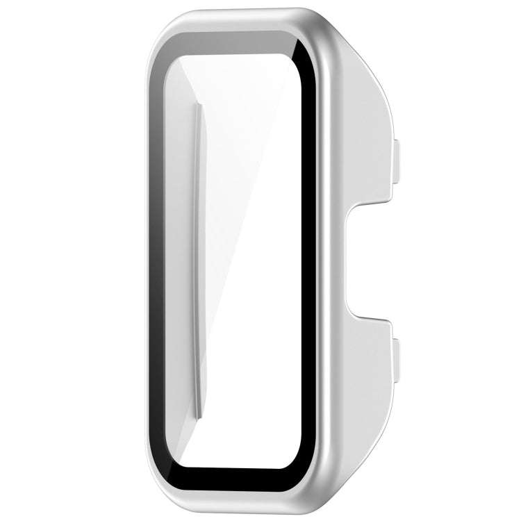 For Huawei Band 10 / 9 / 8 PC + Tempered Film Integrated Protective Watch Case(Matte Silver)