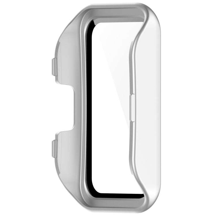 For Huawei Band 10 / 9 / 8 PC + Tempered Film Integrated Protective Watch Case(Matte Silver)