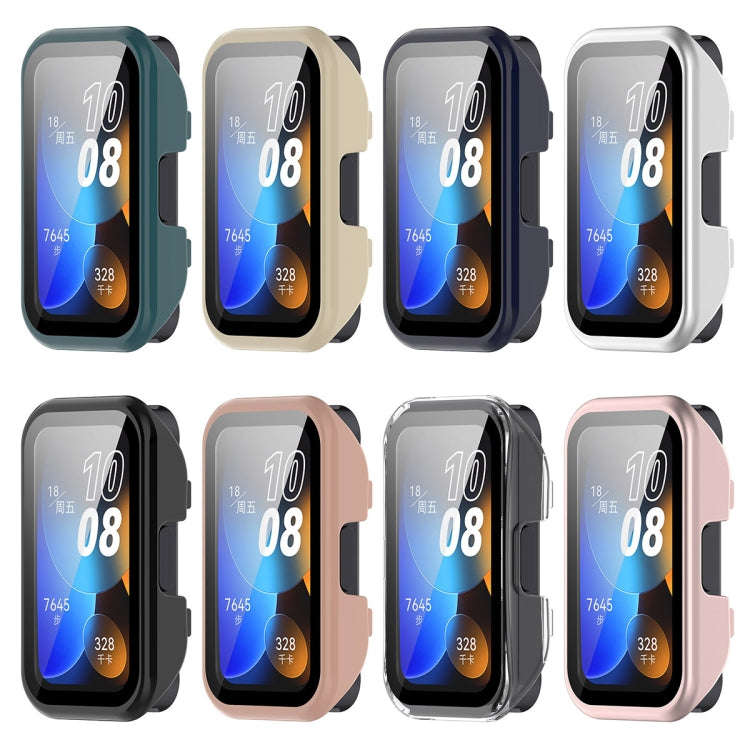 For Huawei Band 10 / 9 / 8 PC + Tempered Film Integrated Protective Watch Case(Matte Powder)