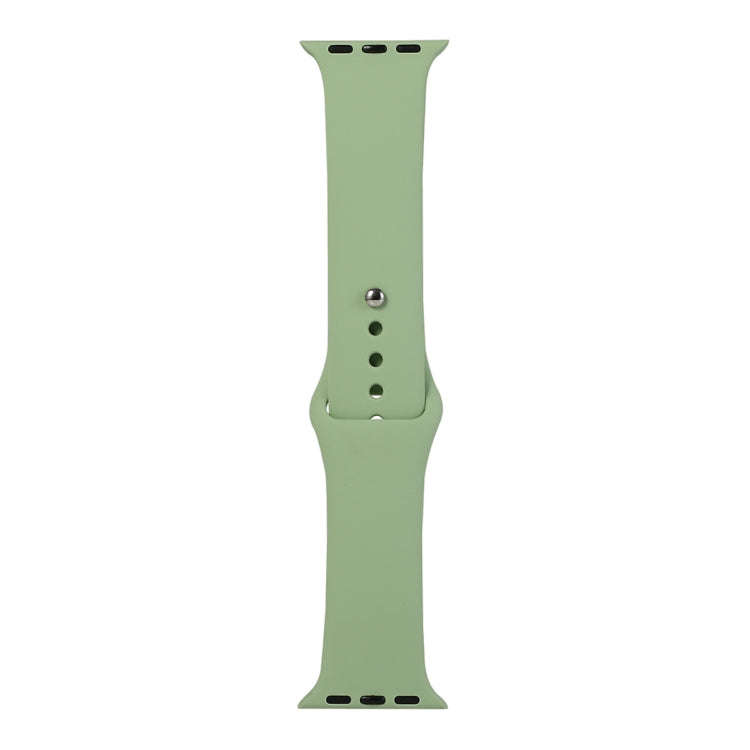 For Apple Watch Series 9&8&7 41mm / SE 3&SE 2&6&SE&5&4 40mm / 3&2&1 38mm Silicone Watch Band, Sho...
