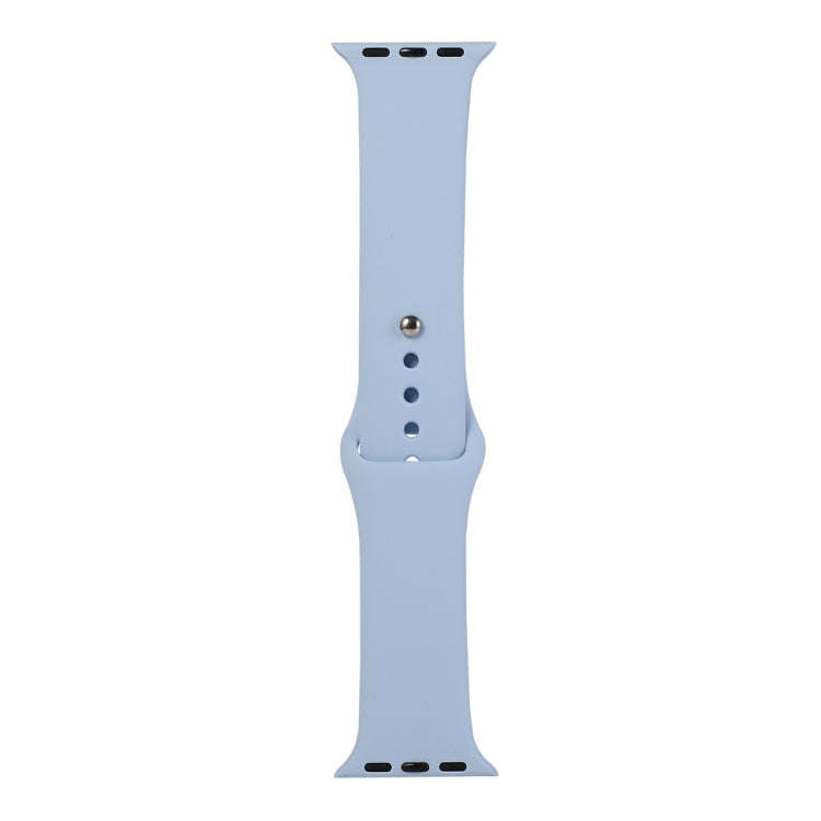 For Apple Watch Series 9&8&7 41mm / SE 3&SE 2&6&SE&5&4 40mm / 3&2&1 38mm Silicone Watch Band, Sho...