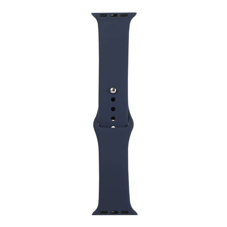 For Apple Watch Series 9&8&7 41mm / SE 3&SE 2&6&SE&5&4 40mm / 3&2&1 38mm Silicone Watch Band, Sho...
