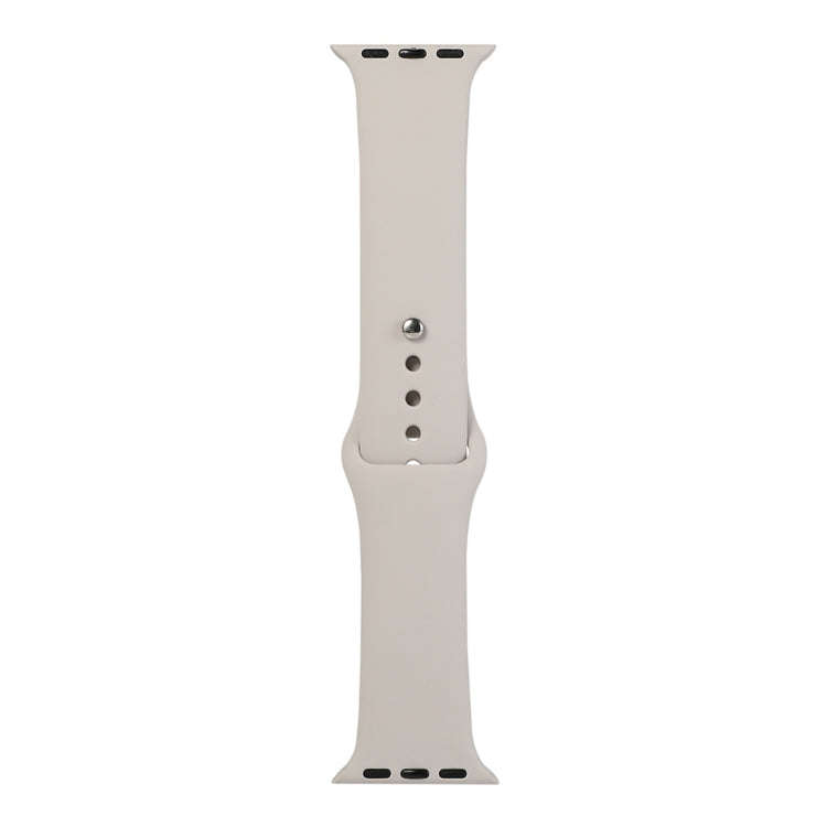 For Apple Watch Series 9&8&7 41mm / SE 3&SE 2&6&SE&5&4 40mm / 3&2&1 38mm Silicone Watch Band, Sho...