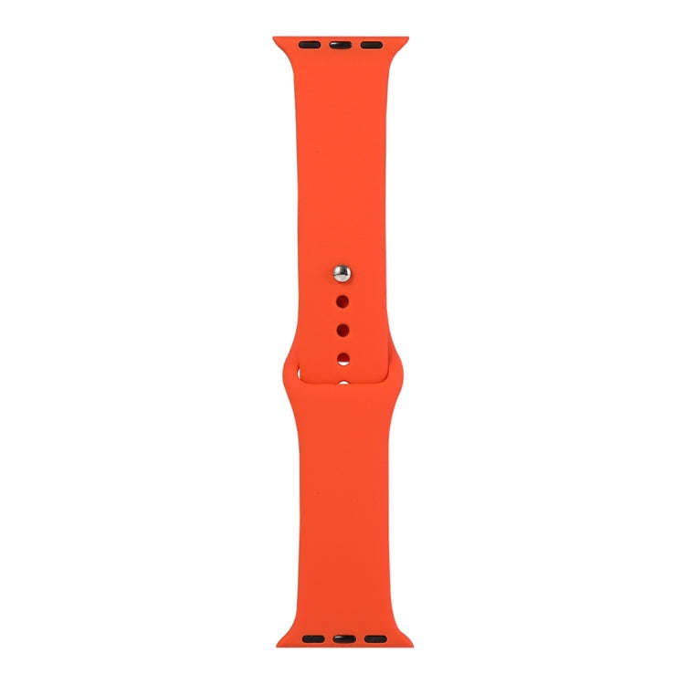 For Apple Watch Series 9&8&7 41mm / SE 3&SE 2&6&SE&5&4 40mm / 3&2&1 38mm Silicone Watch Band, Sho...